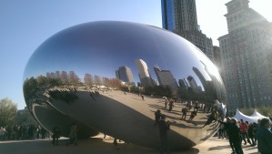 Millennium Gate, otherwise known as the Bean, in Chicago's Millennium Park